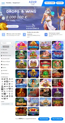 l'application et interface Casino Night