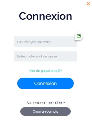 Connexion des membres du Casino Night