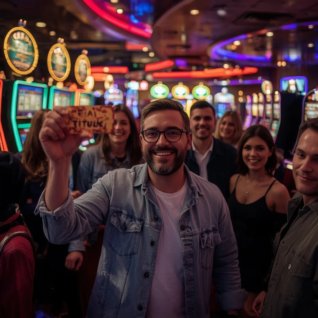 une personne avec un bonus Casino Night