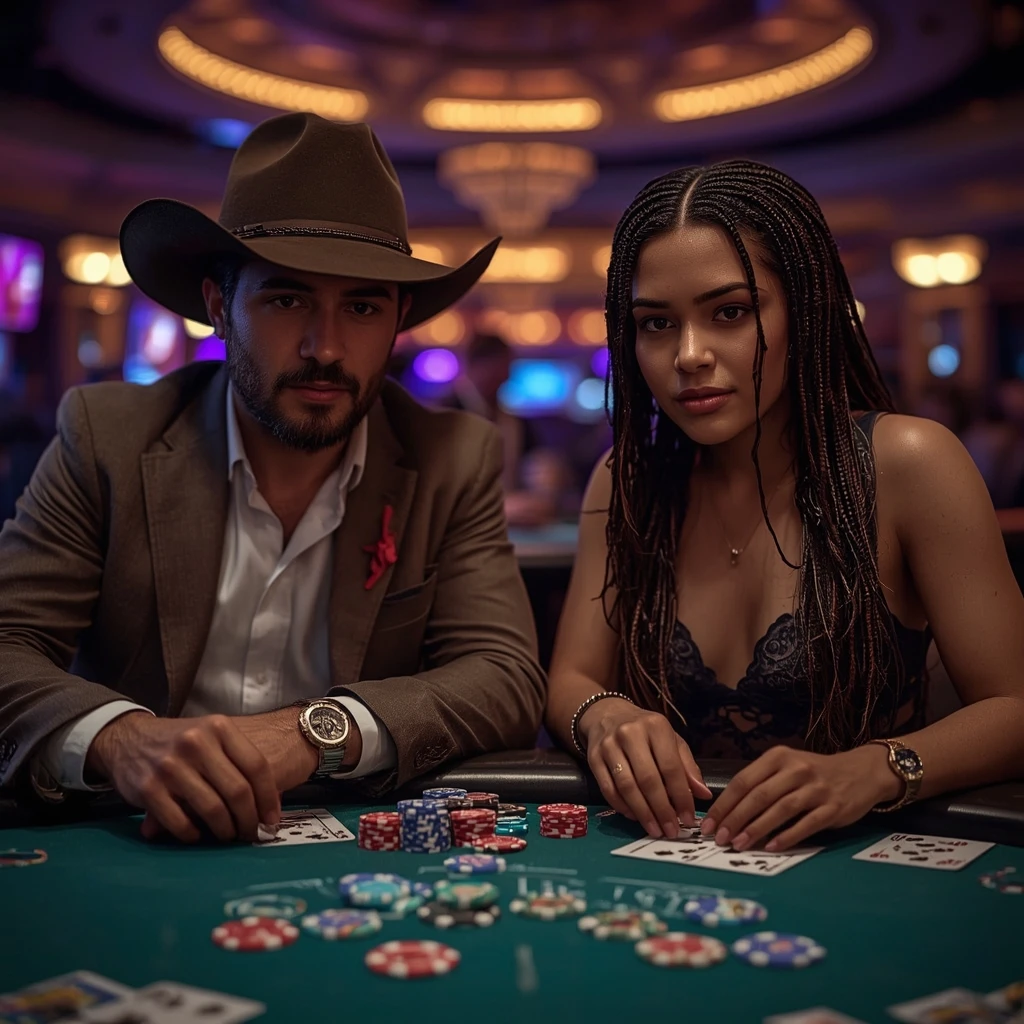 photo de deux joueurs de poker Casino Night