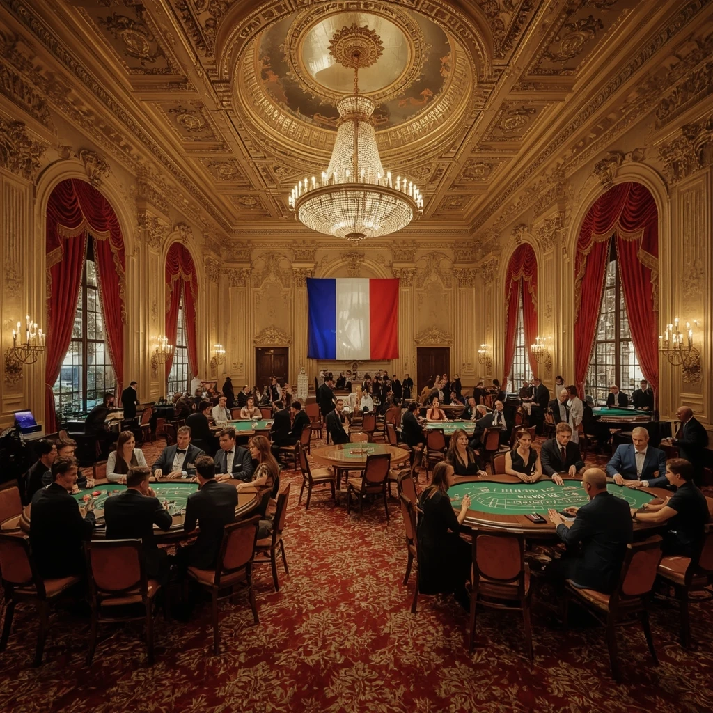 Le casino et le drapeau français Casino Night